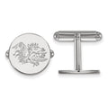 Sterling Silver Rhodium-plated LogoArt University of South Carolina Gamecock Cuff Links