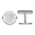 Sterling Silver Rhodium-plated LogoArt University of Kentucky U-K Wildcat Cuff Links