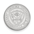 14k White Gold LogoArt East Carolina University Crest Lapel Pin