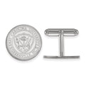 Sterling Silver Rhodium-plated LogoArt East Carolina University Crest Cuff Links