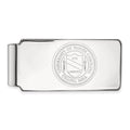 10k White Gold LogoArt University of North Carolina Crest Money Clip