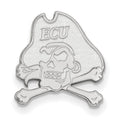 14k White Gold LogoArt East Carolina University Pirate Lapel Pin