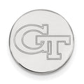 14k White Gold LogoArt Georgia Institute of Technology G-T Lapel Pin