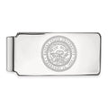 Sterling Silver Rhodium-plated LogoArt Kansas State University Crest Money Clip
