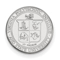 Sterling Silver Rhodium-plated LogoArt Virginia Tech Crest Lapel Pin