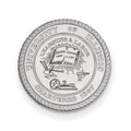 14k White Gold LogoArt University of Illinois Crest Lapel Pin