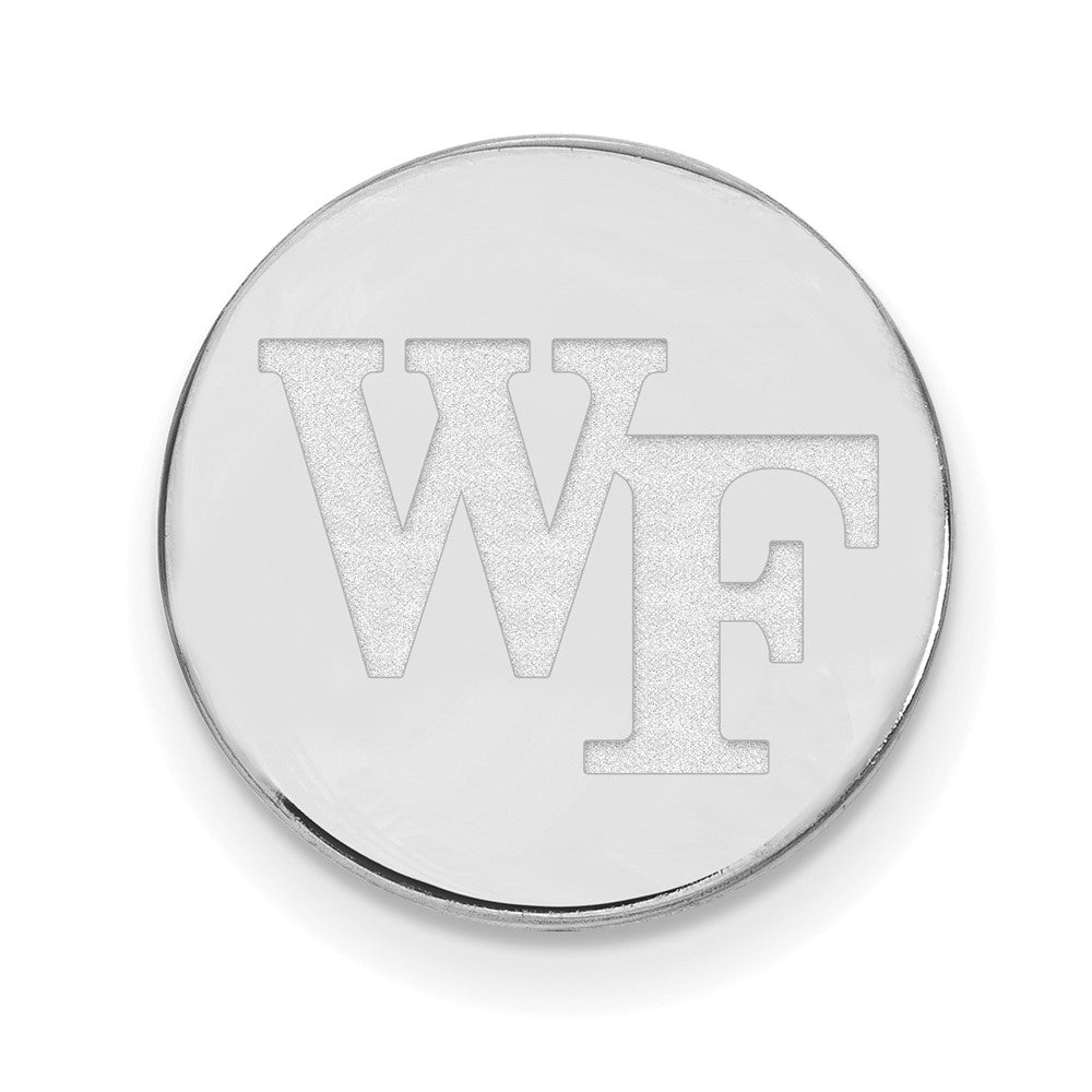 14k White Gold LogoArt Wake Forest University W-F Lapel Pin