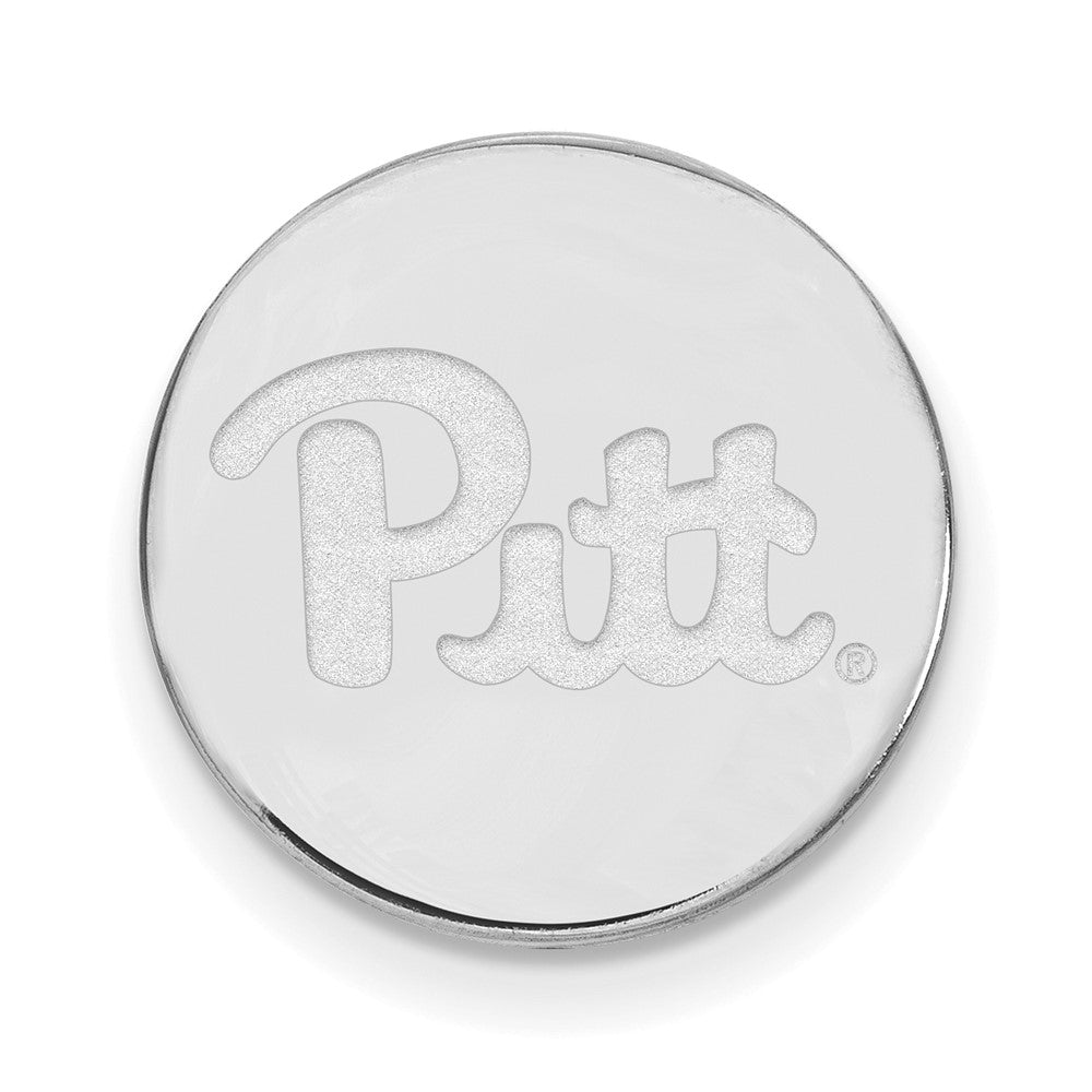 Sterling Silver Rhodium-plated LogoArt University of Pittsburgh Lapel Pin