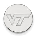 14k White Gold LogoArt Virginia Tech V-T Lapel Pin