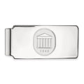10k White Gold LogoArt University of Mississippi 1848 Crest Money Clip