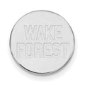 14k White Gold LogoArt Wake Forest University W-F Deacon Lapel Pin