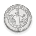 14k White Gold LogoArt University of Alabama Crest Lapel Pin