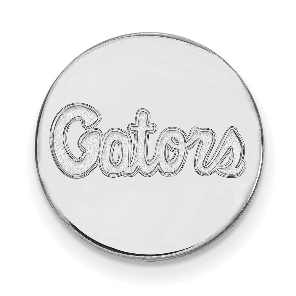 14k White Gold LogoArt University of Florida Gators Script Lapel Pin