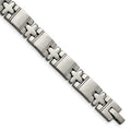 Chisel Titanium Polished 8.25 inch Bracelet, 8.25 x 10 mm