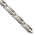 Chisel Titanium Brushed and Polished 8.5 inch Bracelet, 8.5 x 8 mm