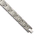 Chisel Titanium Brushed and Polished 8.75 inch Bracelet, 8.75 x 10 mm, 31.12 g