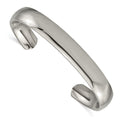 Chisel Titanium Polished Cuff Bangle, 7 x 10 mm