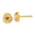 14k 9mm Polished Love Knot Post Earrings, 9 x 9 mm