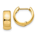 14k Hinged Hoop Earrings, 12 x 4.5 mm