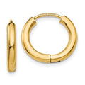 14k Polished Hollow Hoop Earrings, 15 x 2.25 mm