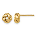 14k 8mm Polished Love Knot Post Earrings, 8 x 8 mm, 1.27 g