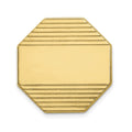 14k Mens Octagon with Grooved Tie Tac