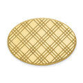 14k Mens Checkered Pattern Oval Tie Tac