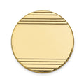 14k Mens Circular with Line Design Tie Tac
