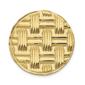14K Mens Circular Basketweave Textured Tie Tac