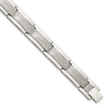 Chisel Tungsten Polished and Satin 8.25 inch Bracelet, 8.5 x 12.5 mm