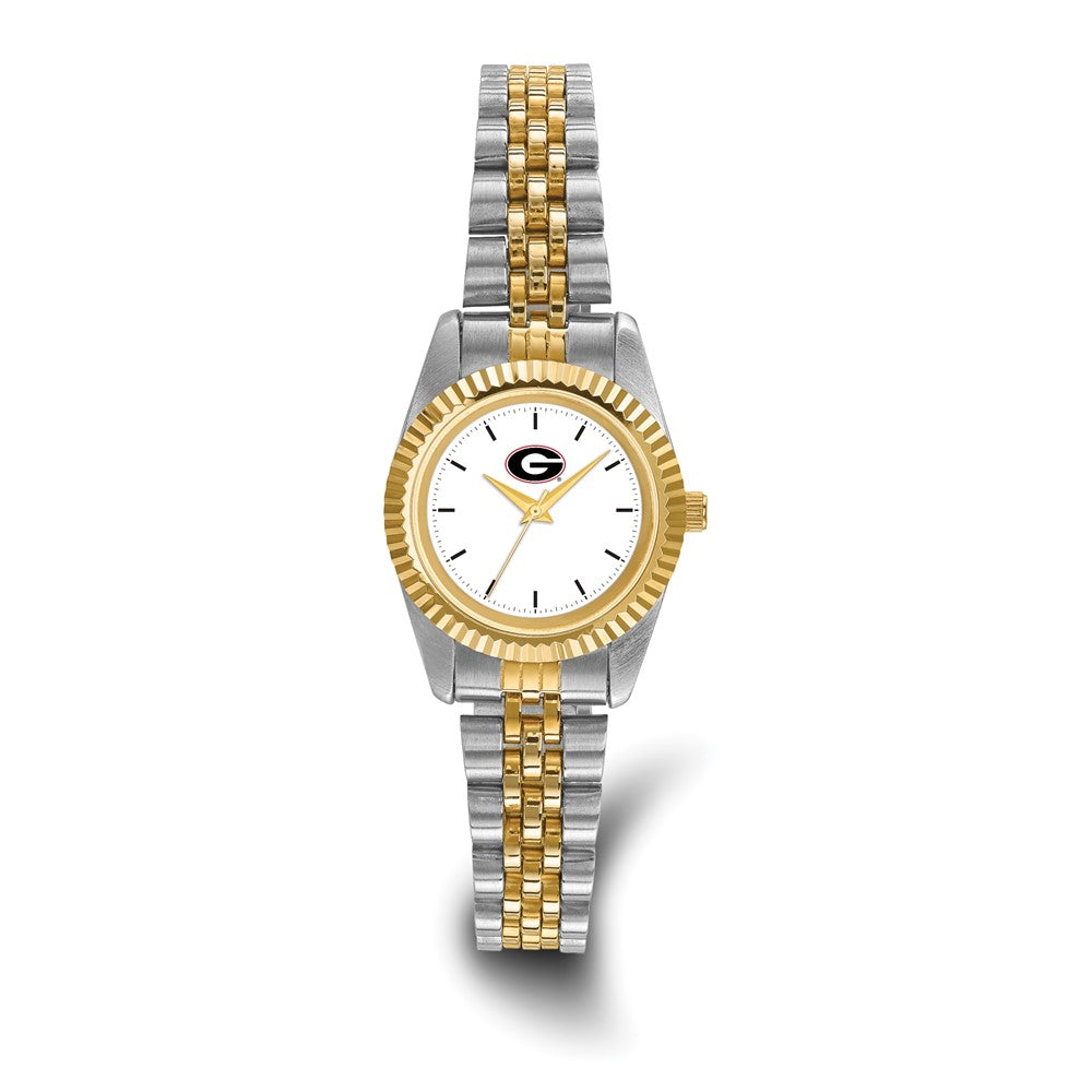 LogoArt University of Georgia Pro Two-tone Ladies Quartz Watch