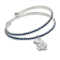 UNIV OF KANSAS AMPED LOGO CRYSTAL BRACELET