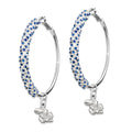 UNIV OF KANSAS AMPED LOGO CRYSTAL EARRINGS