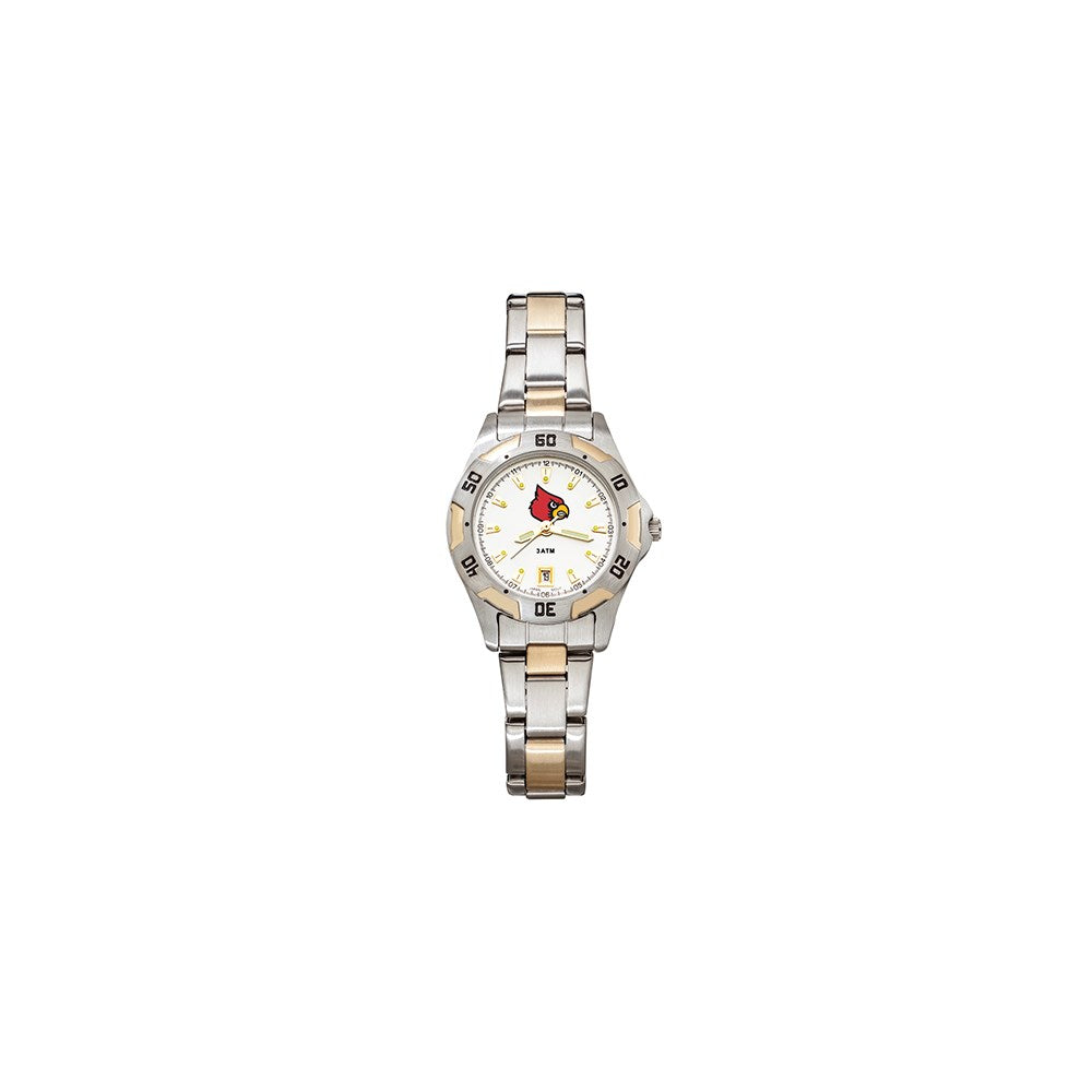 UNIV OF LOUISVILLE ALL-PRO WOMEN'S TWO-TONE WATCH W/BRACELET