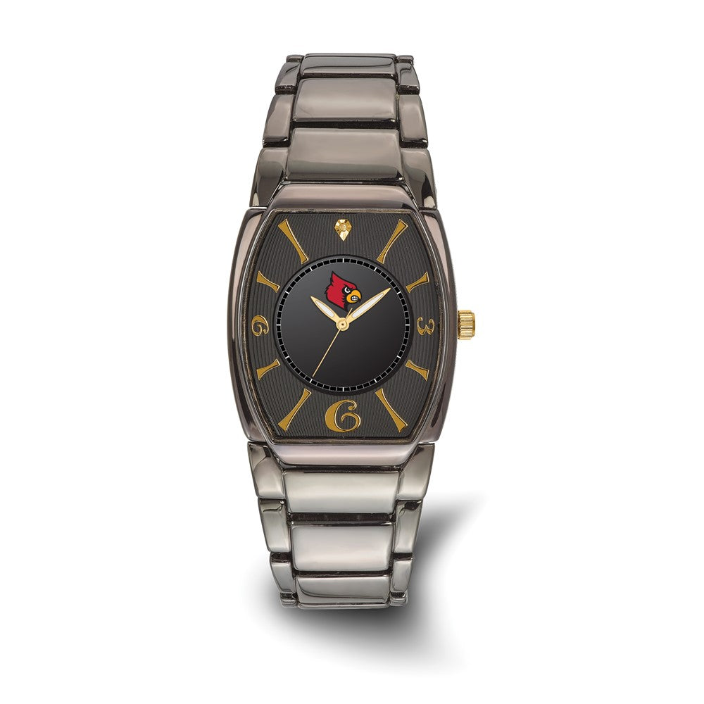 LogoArt University of Louisville Executive Black-plated Quartz Watch