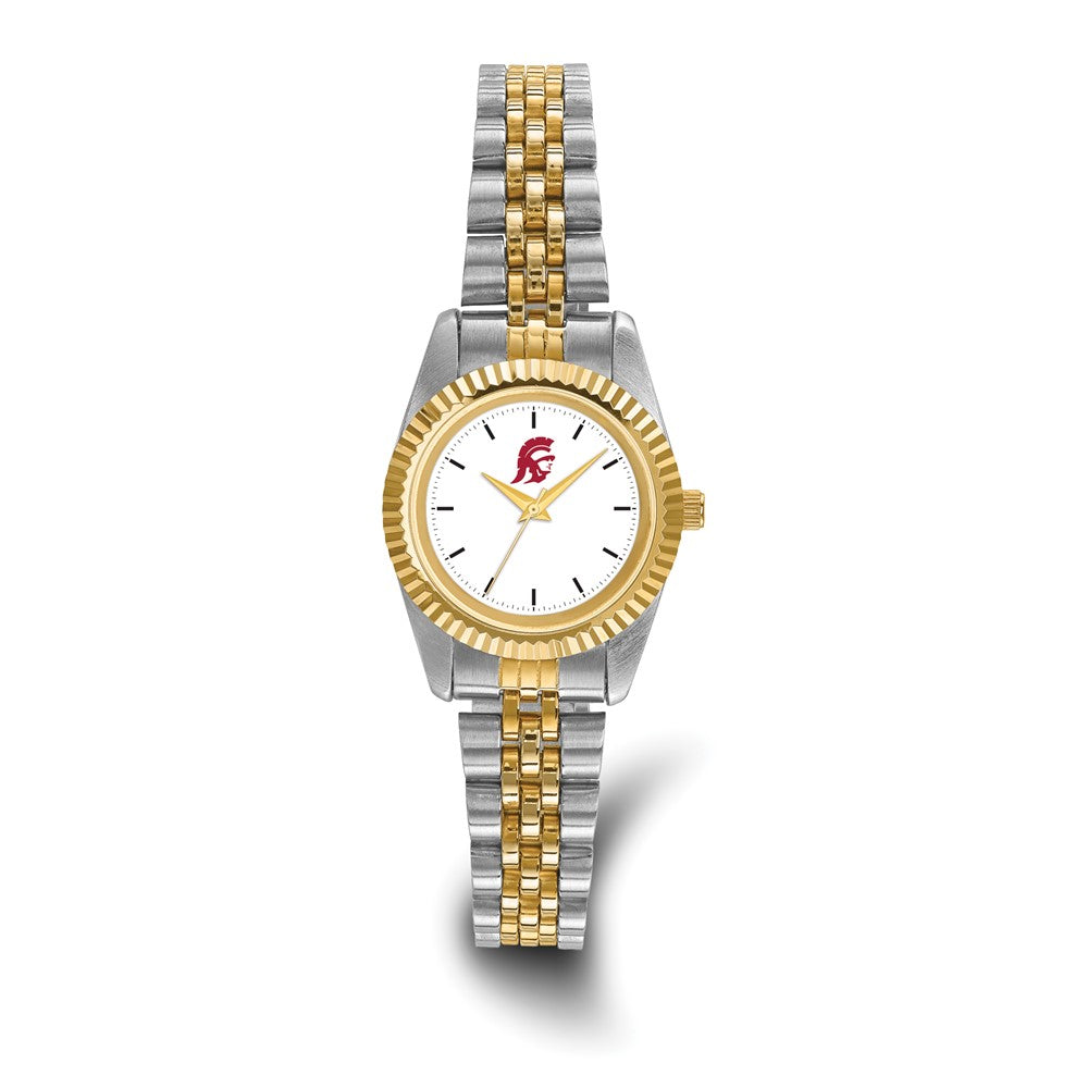 LogoArt University of Southern California Pro Two-tone Ladies Quartz Watch
