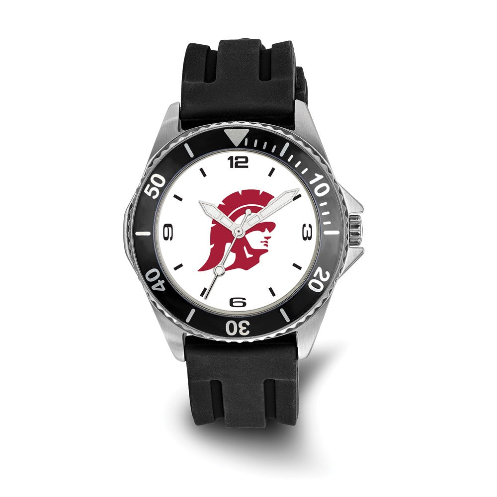 LogoArt University of Southern California Collegiate Gents Silicone Strap Quartz Watch
