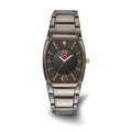 LogoArt University of Wisconsin Executive Black-plated Quartz Watch