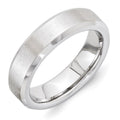Vitalium Grain Center Finish 6mm Beveled Edge Band, Size 9.5, 6 mm
