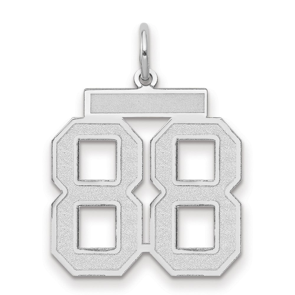 14kw Medium Satin Number 88 Charm