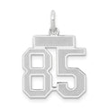 14kw Small Satin Number 85 Charm