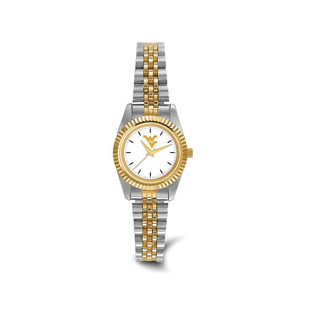 LogoArt West Virginia University Pro Two-tone Ladies Quartz Watch