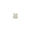 14k 1/20 carat Single Stud AA Diamond Earring, 0.05 ct, 2 x 3 mm