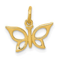 14k Butterfly Charm, 13 x 13 mm