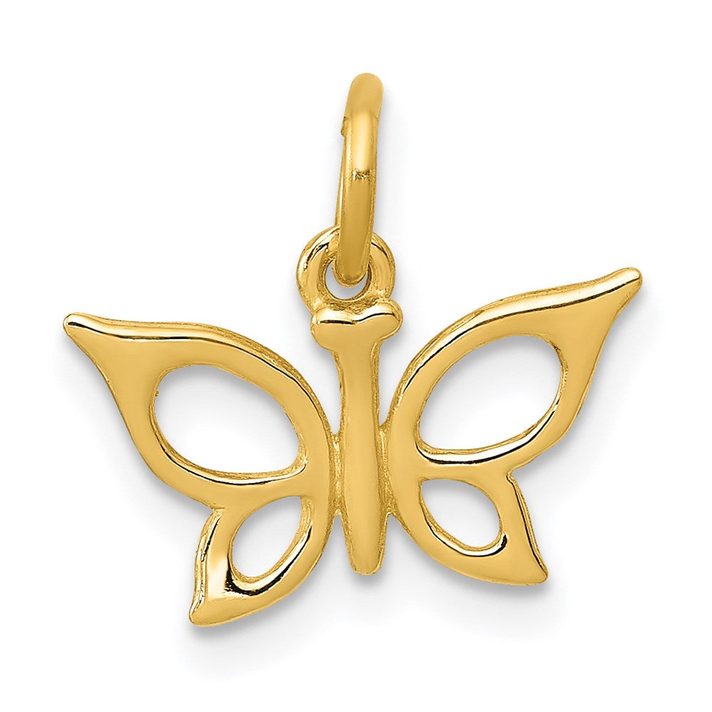 14k Butterfly Charm, 13 x 13 mm