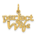 14k PERFECT WIFE Charm, 20 x 22 mm