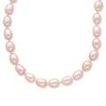 14k 7-8mm Purple Rice Shape FW Cultured Pearl Necklace, 20 mm