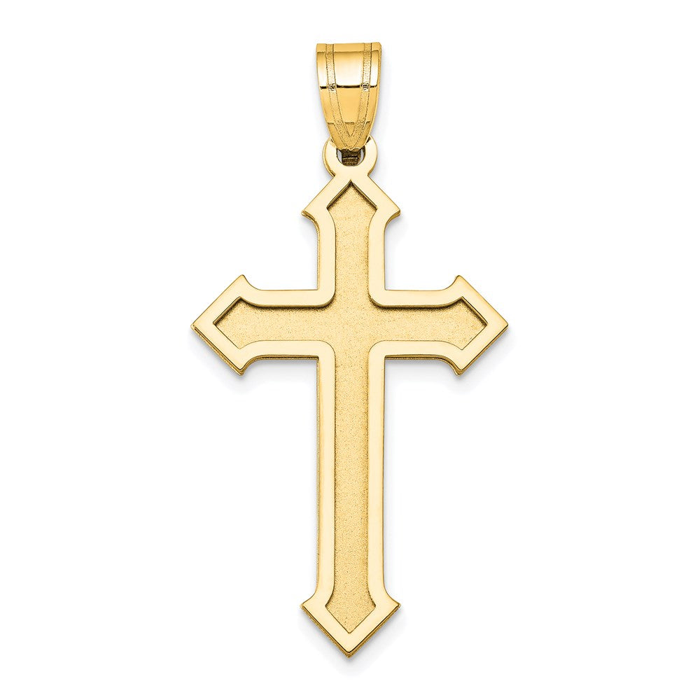 14k Passion Cross Pendant, 36 x 19 mm