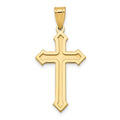 14k Passion Cross Pendant, 30 x 15 mm
