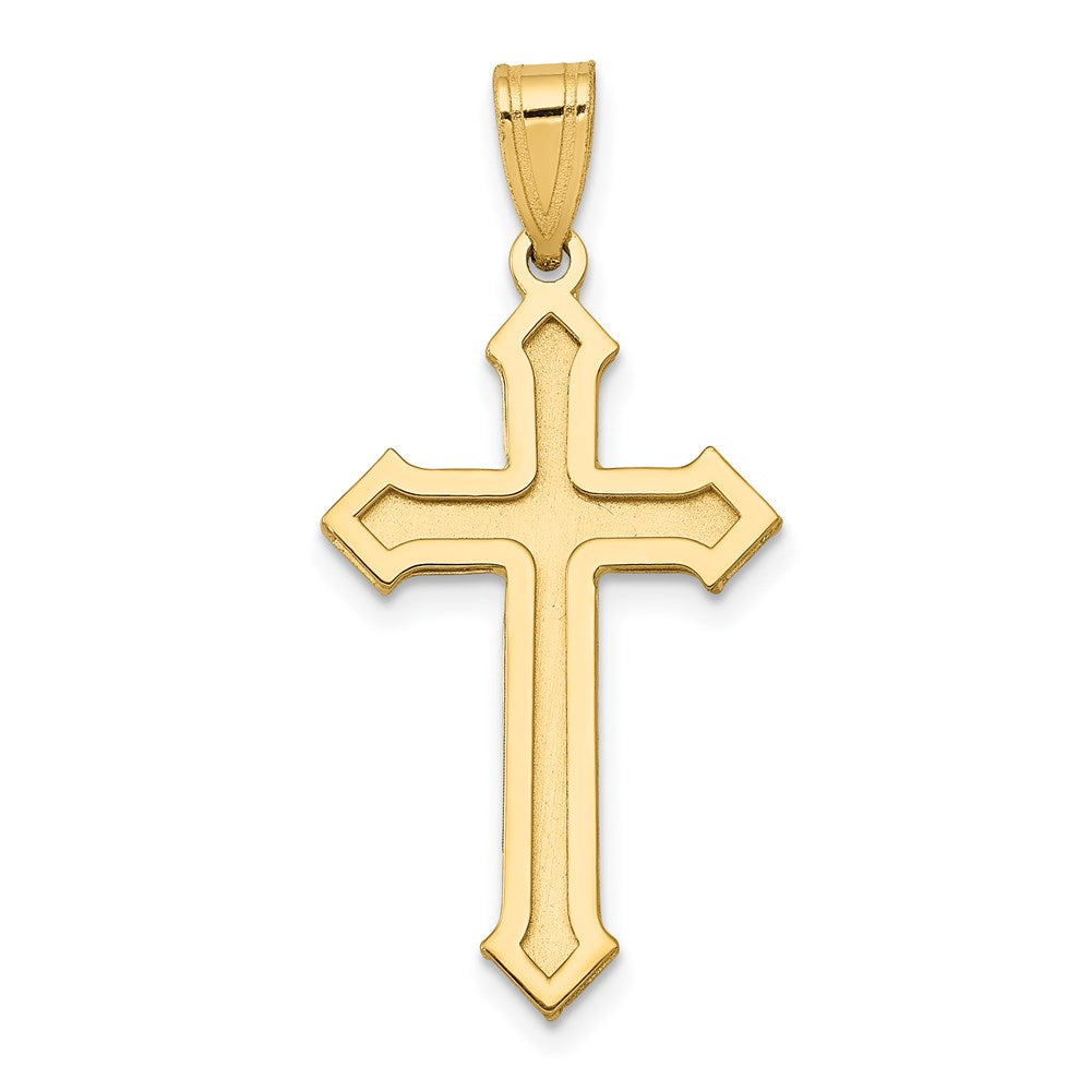 14k Passion Cross Pendant, 30 x 15 mm
